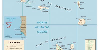 Žemėlapis Cabo Verde